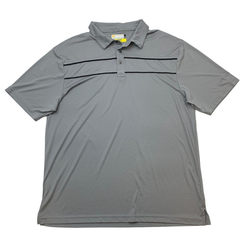 Jack Nicklaus Golf Shirt Mens XXL 2XL Gray Polo Eco Choice Recycled Material